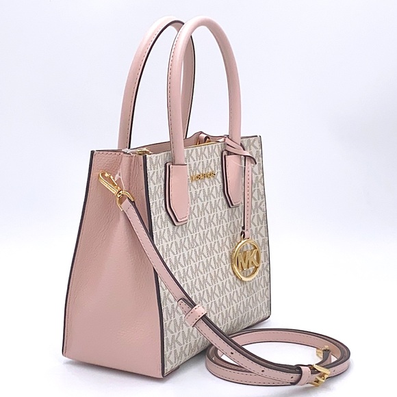 MICHAEL KORS MERCER MEDIUM MESSENGER POWDER BLUSH - Picture 7 of 16